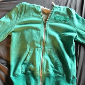 YOUTH TEAL VANS ZIP UP